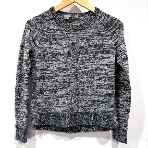 360‎ Cashmere Heathered Gray Crew neck Sweater Size XS - Picture 1 of 7
